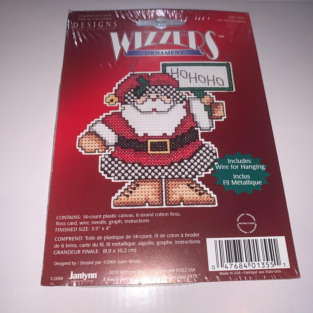 Santa Claus DIY Cross Stitch Ornament